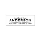 Deco Text Divider with Script Text Return Address