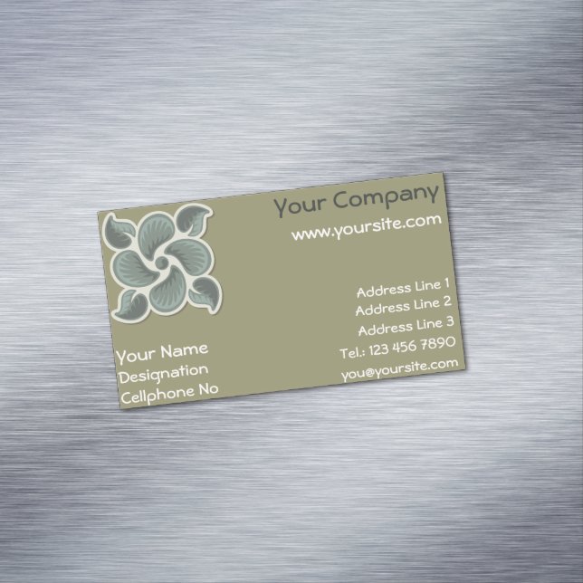 Deco Tile 2 Magnetic Business Card (In Situ)