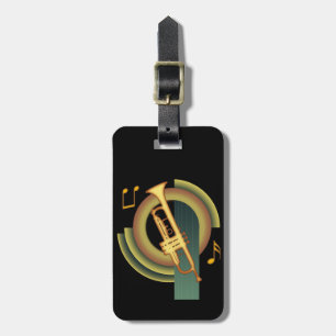 Deco Trumpet Luggage Tag