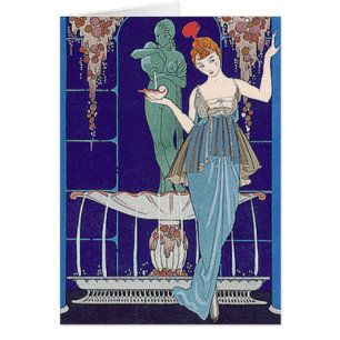 Deco Woman in Blue