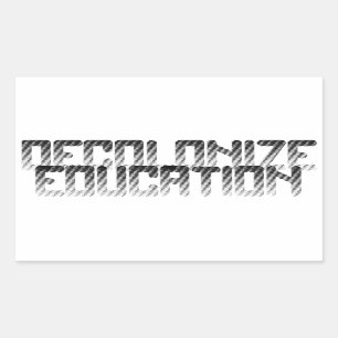 Decolonise Education Rectangular Sticker