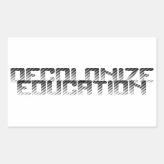 Decolonise Education Rectangular Sticker