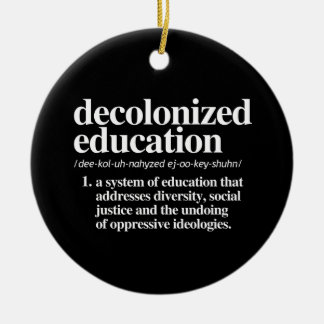 Decolonised Education Definition Ceramic Tree Decoration