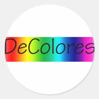 DeColores Classic Round Sticker