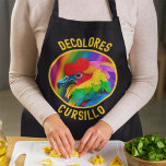 DeColores Cursillo Colorful Rooster Vivid Rainbow  Apron<br><div class="desc">Celebrate your Cursillo journey with this vibrant "DeColores" rooster t-shirt, bursting with the colors of faith, renewal, and Christian community. This eye-catching artwork features a beautifully detailed rainbow rooster, framed by a bold yellow circle with the words "DeColores" and "Cursillo" in matching lettering. Perfect for Cursillistas who want to share...</div>