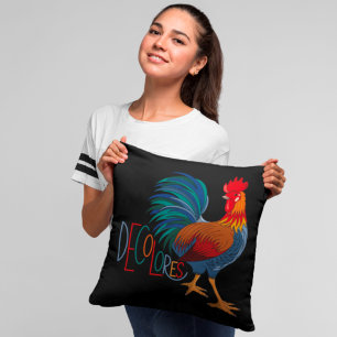 DeColores Cursillo Colourful Rooster Cushion