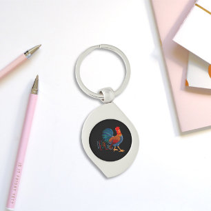 DeColores Cursillo Colourful Rooster Key Ring