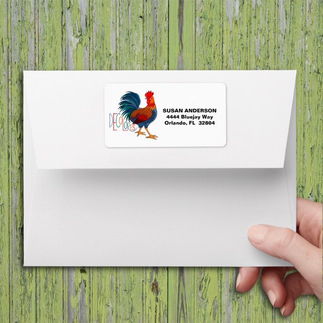 DeColores Cursillo Colourful Rooster Label (Creator Uploaded)