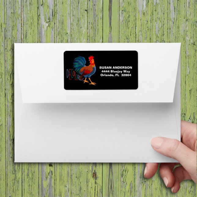 DeColores Cursillo Colourful Rooster Label (Creator Uploaded)