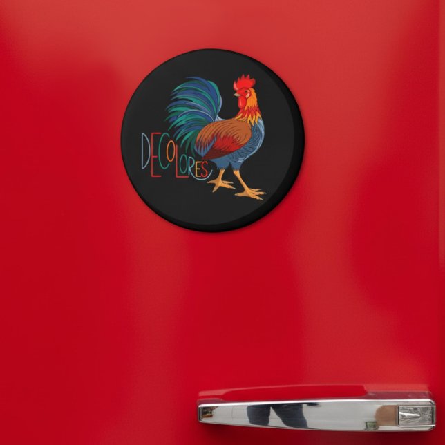 DeColores Cursillo Colourful Rooster Magnet (Creator Uploaded)