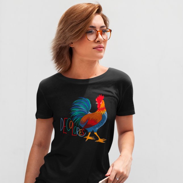 DeColores Cursillo Colourful Rooster T-Shirt (Creator Uploaded)