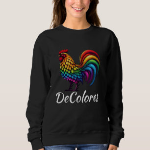 DeColores Cursillo Raibow Rooster Catholic Sweatshirt