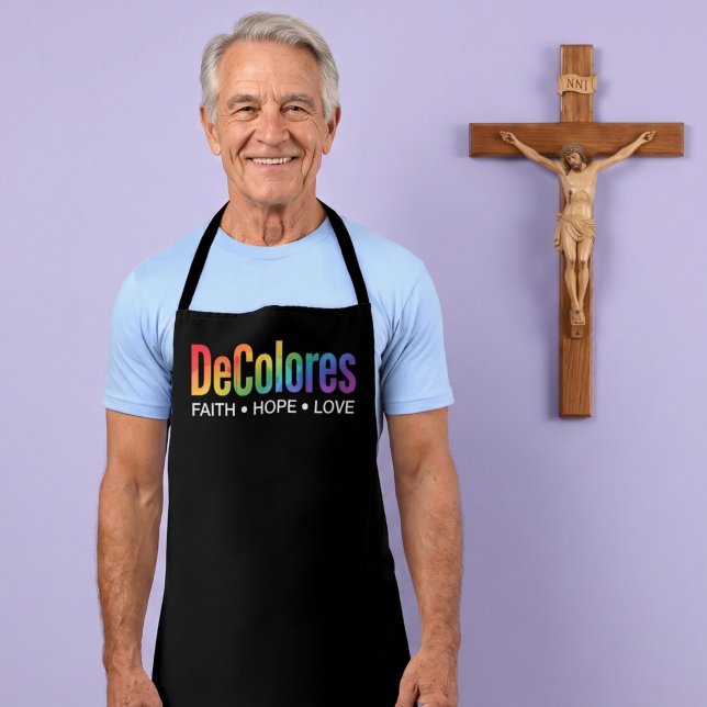 DeColores Cursillo Rainbow Faith Hope Love Apron (Creator Uploaded)