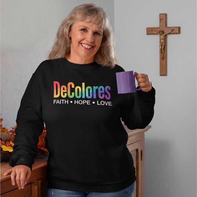 DeColores Cursillo Rainbow Faith Hope Love Sweatshirt (Creator Uploaded)