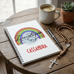 DeColores Cursillo Rainbow Faith Religion Notebook