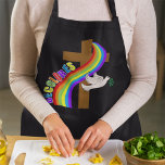 DeColores Cursillo Rainbow With Cross & Peace Dove Apron<br><div class="desc">Celebrate the heart of the Cursillo Movement with this powerful DeColores design featuring a Christian cross, vibrant rainbow, and white dove carrying an olive branch. Rich in symbolism, this artwork reflects faith, peace, renewal, and the presence of the Holy Spirit—core values of the Cursillo journey. Created for Cursillistas and those...</div>