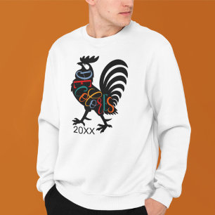 DeColores Cursillo Rooster Black Silhouette  Sweatshirt