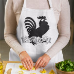 DeColores Cursillo Rooster Silhouette with Banner Apron<br><div class="desc">Celebrate your Cursillo journey and the joy of living “De Colores” with this bold and meaningful apron! Featuring a striking silhouette of the iconic rooster—symbolizing the light, renewal, and spirit of the Catholic Cursillo Movement—this artwork includes a vintage-style banner with the words "DeColores Cursillo."Perfect for Cursillistas, this design is ideal...</div>