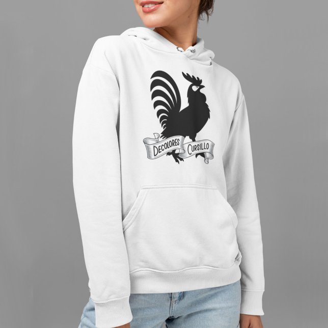 DeColores Cursillo Rooster Silhouette with Banner Hoodie (Creator Uploaded)