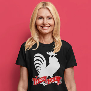 DeColores Cursillo Rooster Silhouette with Banner T-Shirt