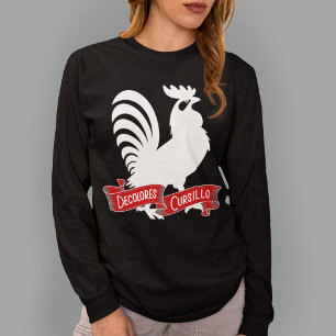 DeColores Cursillo Rooster Silhouette with Banner T-Shirt