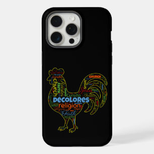DeColores Cursillo Rooster Word Cloud iPhone 15 Pro Max Case