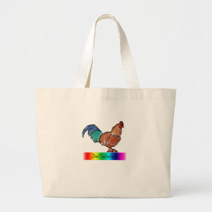 DeColores Rooster Large Tote Bag