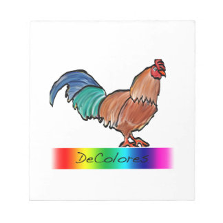 DeColores Rooster Notepad