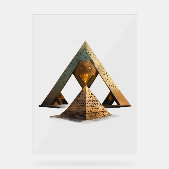 Deconstructed Print Wall Art  Acrylic Sign (Front)