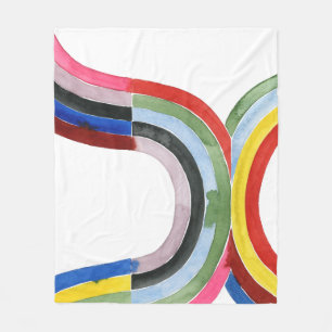Deconstructed Rainbow - Horizontal Fleece Blanket