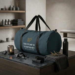 Deconstructed & Recovering Charcoal Dark Minimal Duffle Bag