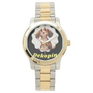 Decopin vintage black leather [limited edition] watch