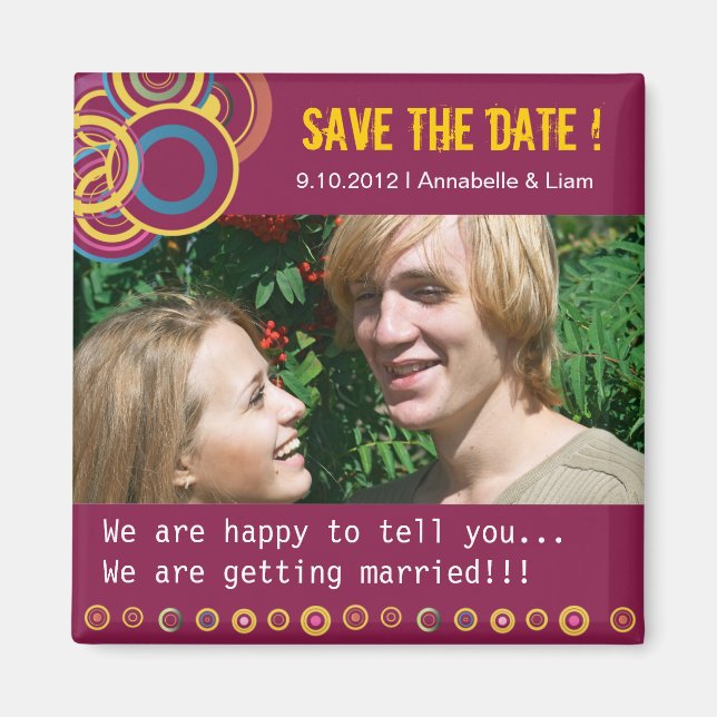 Decor Circles -5 Magnet (Front)