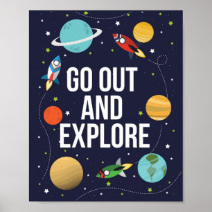 Decor Space wall, Space wall decor poster
