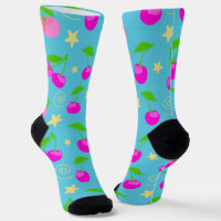 Decora Kei Rainbow Cherry Pattern