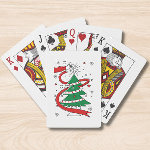 Decorate the Christmas Tree   Holiday Playing Cards