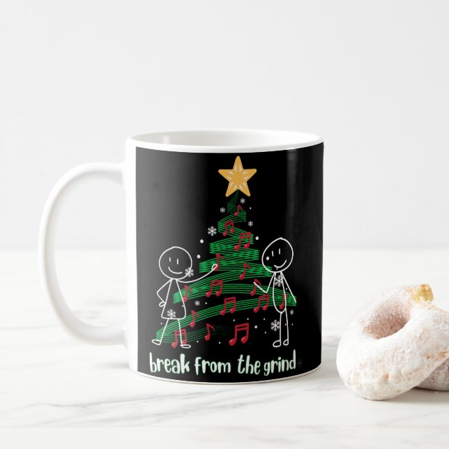 Decorate The Xmas Tree Coffee Mug (With Donut)
