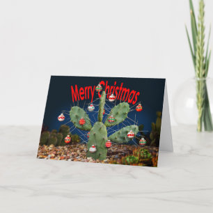 Decorate your Cactus Tree - Merry Christmas Holiday Card