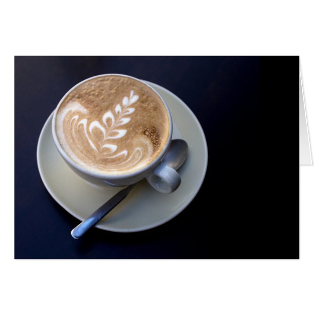 Decorated Cappuccino (Front Horizontal)