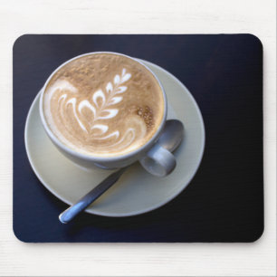 Decorated Cappuccino Mouse Pad