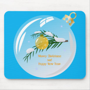 Decorated Christmas branch in bauble Mouse Pad