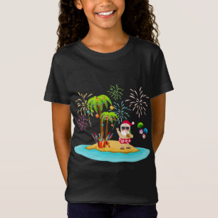 Decorated Christmas Palm Tree Tropical Xmas Coconu T-Shirt