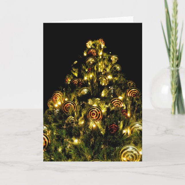 Decorated Christmas Tree Card (Front)