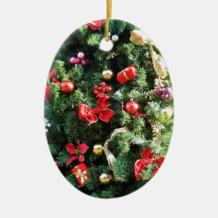 Decorated Christmas Tree Ceramic Tree Decoration
