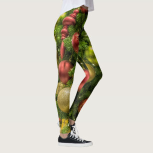 Decorated Christmas Tree Leggings