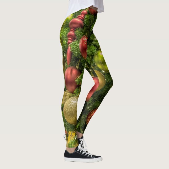 Decorated Christmas Tree Leggings (Right)