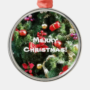 Decorated Christmas Tree Metal Tree Decoration