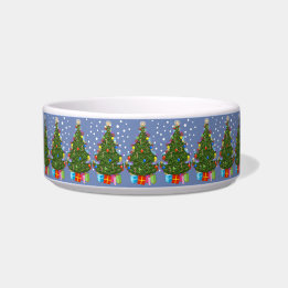 Decorated Christmas Tree Pet Bowl