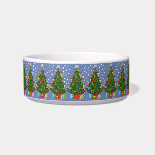 Decorated Christmas Tree Pet Bowl