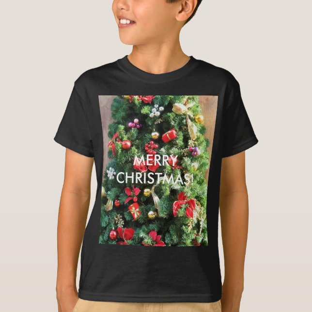 Decorated Christmas Tree T-Shirt (Front)